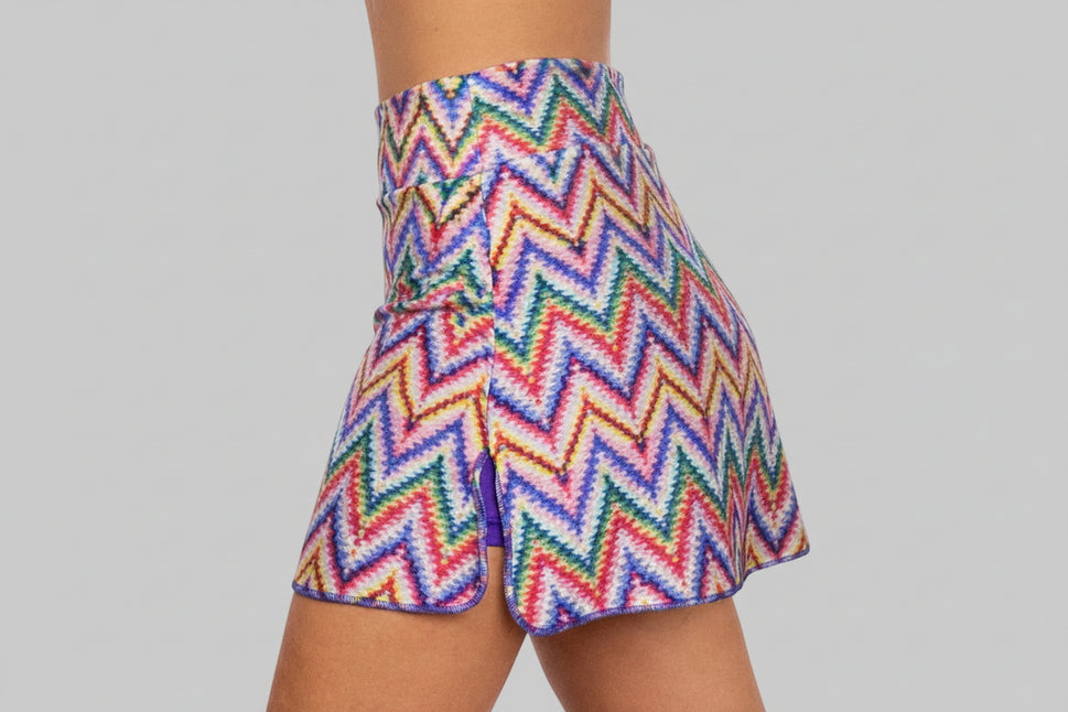 Falda Prime Textura Zigzag