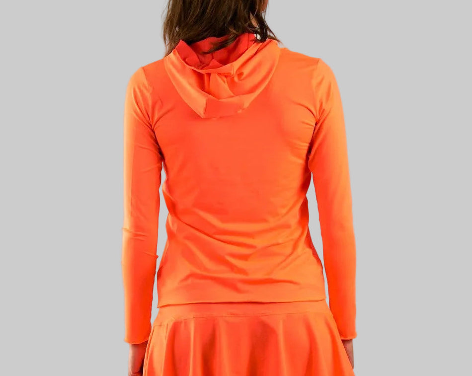 hoodie técnica flúor para pádel y tenis ZAS