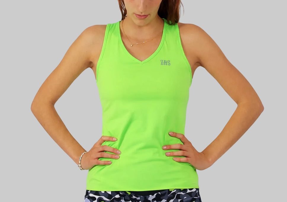 Top Técnico ZAS STAY - Fluor CollectionLima flúor / XS