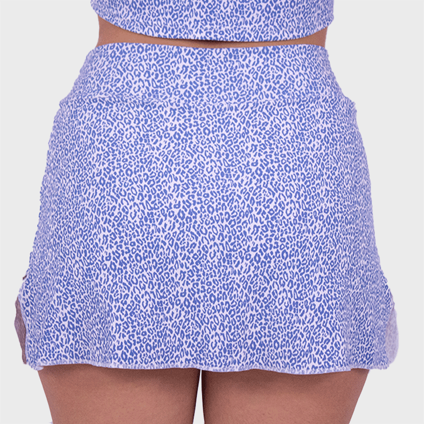 Falda de pádel Leopard Blue