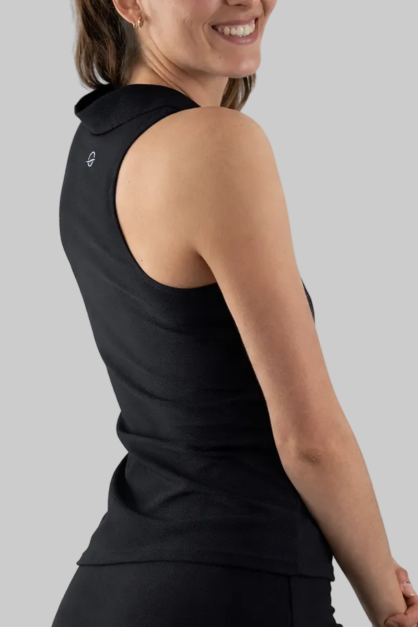 Polo de piqué técnico ecológico de mujer para jugar a pádel zas