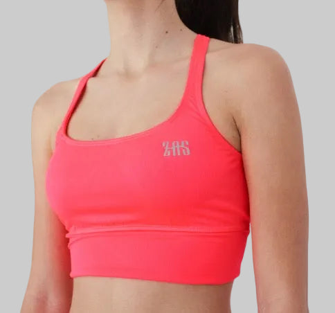 Sujetador top deportivo color coral zas 