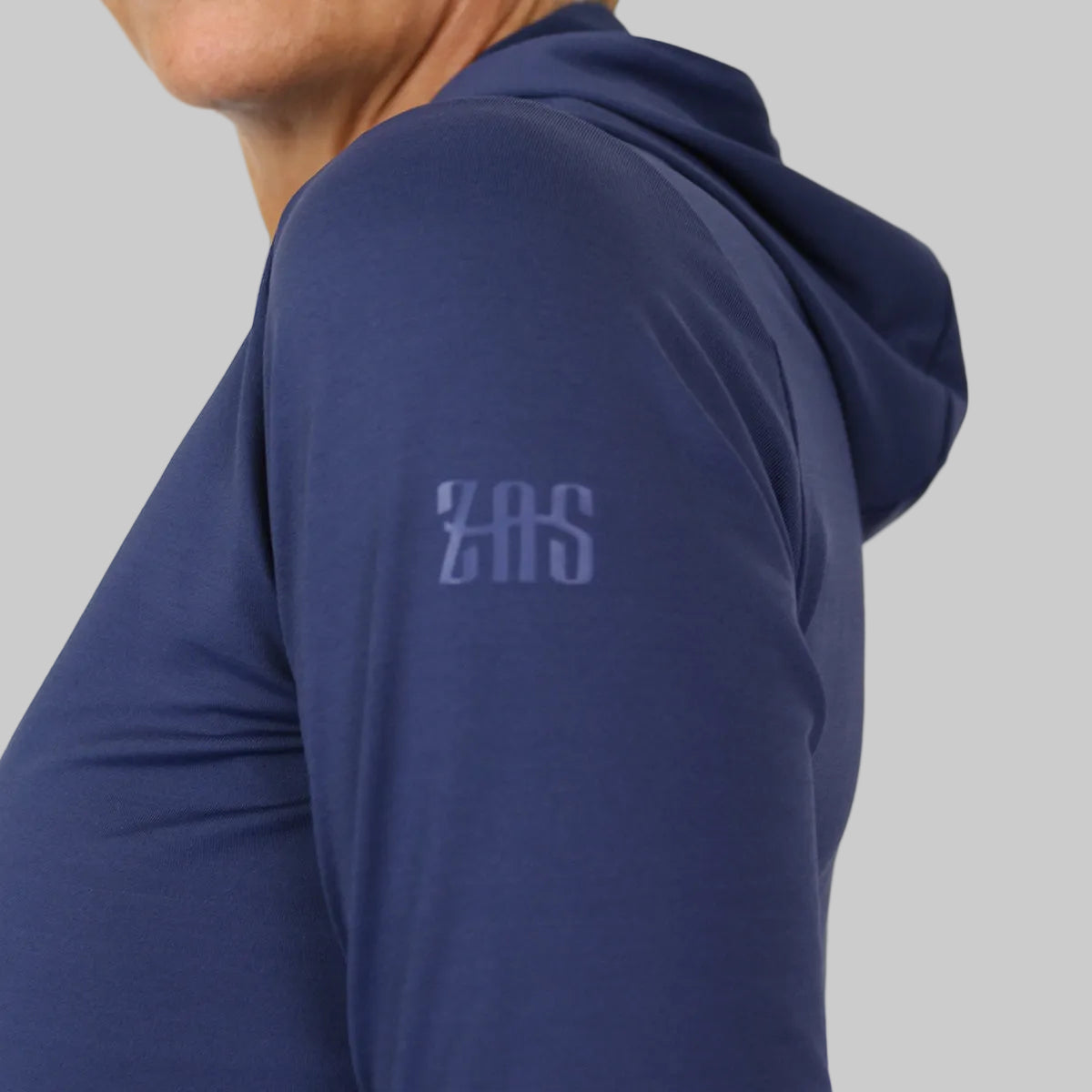 hoodie técnica azul marino para pádel y tenis ZAS
