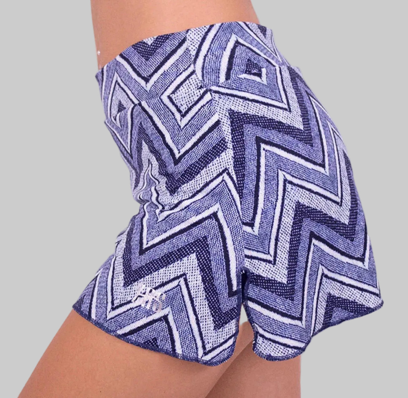 Fada de pádel femenina zas con estampado geométrico azul