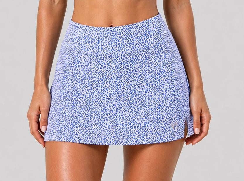 Falda de pádel Leopard Blue